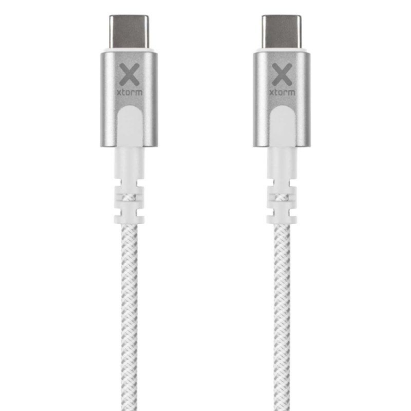 Cable USB Tipo-C Xtorm CX2070/ USB Tipo-C Macho - USB Tipo-C Macho/ 1m/ Blanco