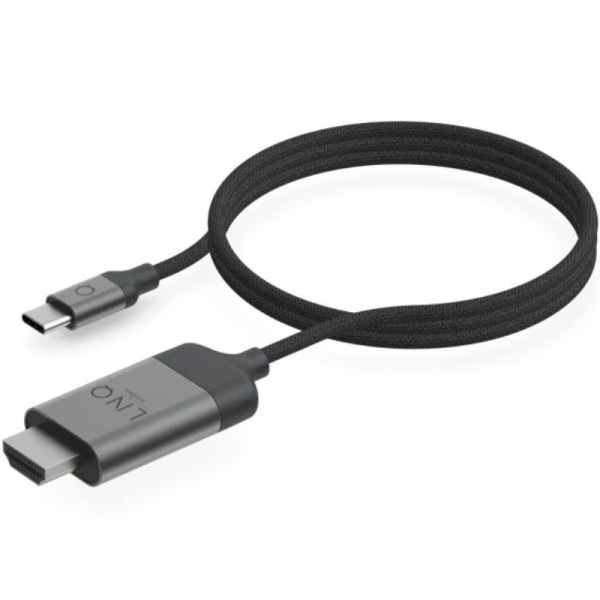 Cable Conversor Linq LQ48017/ USB Tipo-C Macho - HDMI 4K Hembra/ 2m/ Negro