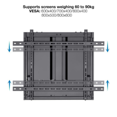 Soporte de Pared TooQ LPHA7090 para Pantallas Interactivas de 70-90'/ hasta 90kg