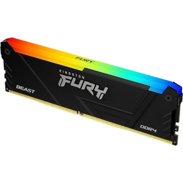 Memoria RAM Kingston FURY Beast RGB 8GB/ DDR4/ 3200MHz/ 1.35V/ CL16/ DIMM