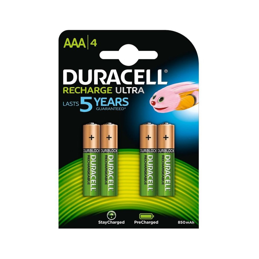 Pack de 4 Pilas AAA Duracell HR03-A/ 1.2V/ Recargables - Imagen 1