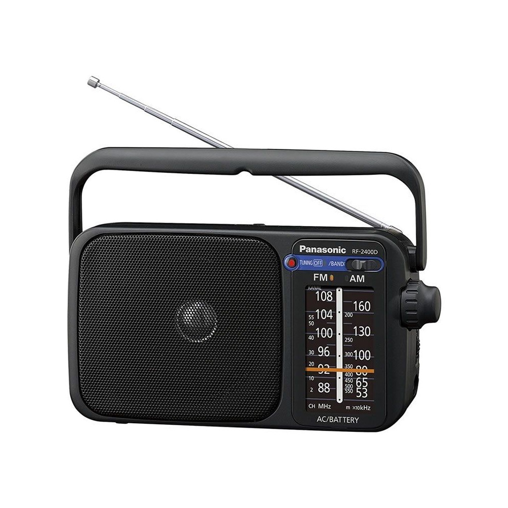 Radio Portátil Panasonic RF-2400DEG-K/ Negra - Imagen 1