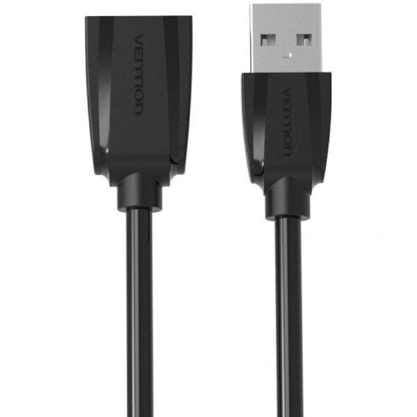 Cable Alargador USB 2.0 Vention VAS-A44-B100/ USB Macho - USB Hembra/ 1m/ Negro