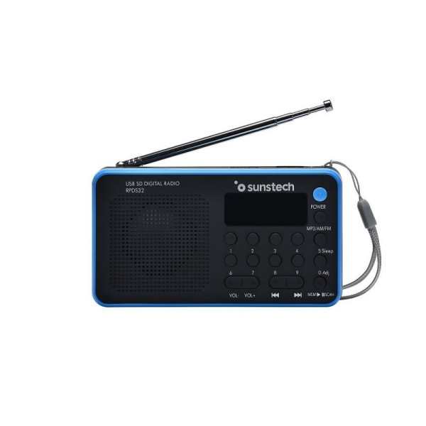 Radio Portátil Sunstech RPDS32BL/ Negra y Azul - Imagen 4