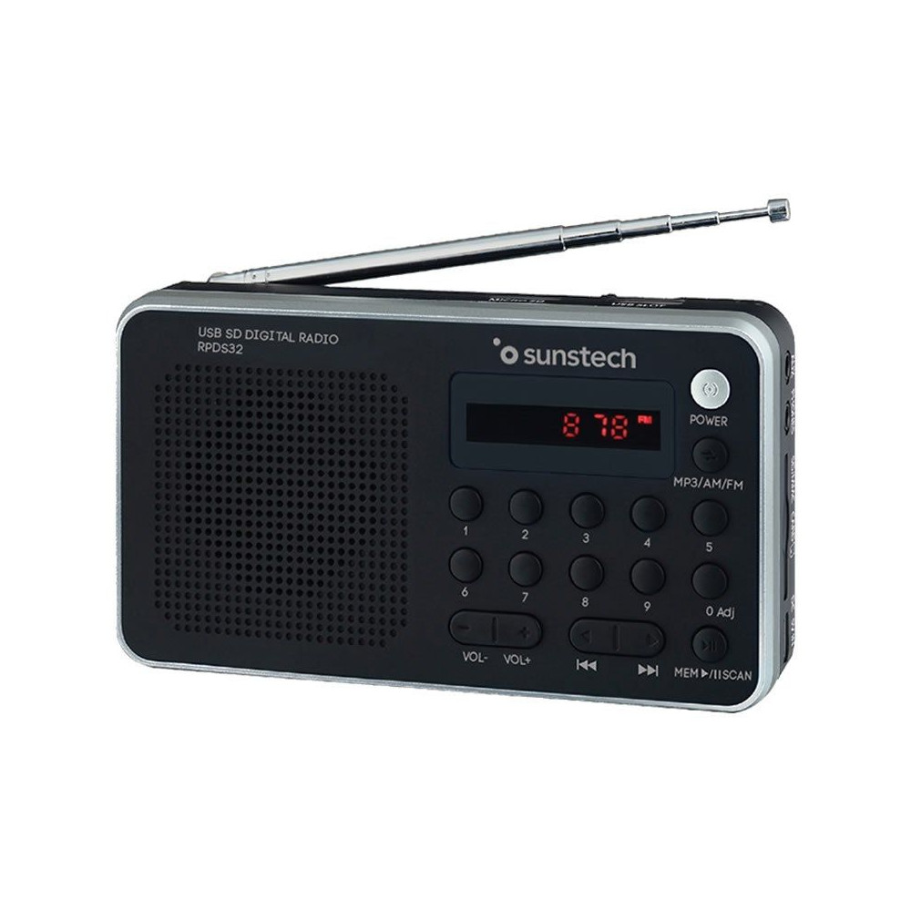 Radio Portátil Sunstech RPD32SL/ Plata - Imagen 1