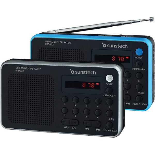 Radio Portátil Sunstech RPD32SL/ Plata - Imagen 2