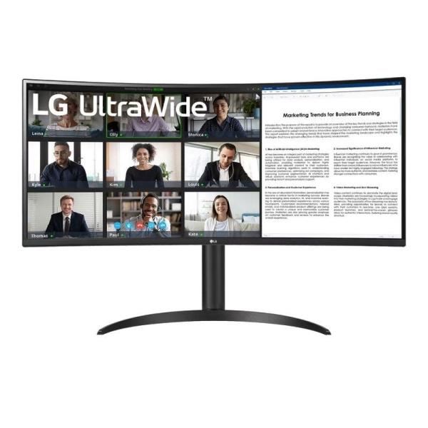 Monitor Profesional Ultrapanorámico LG 34WR55QC-B 34'/ WQHD/ Negro