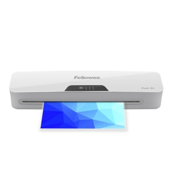 Plastificadora Fellowes Pixel A3/ hasta A3 y 125 Micras/ Blanca y Gris