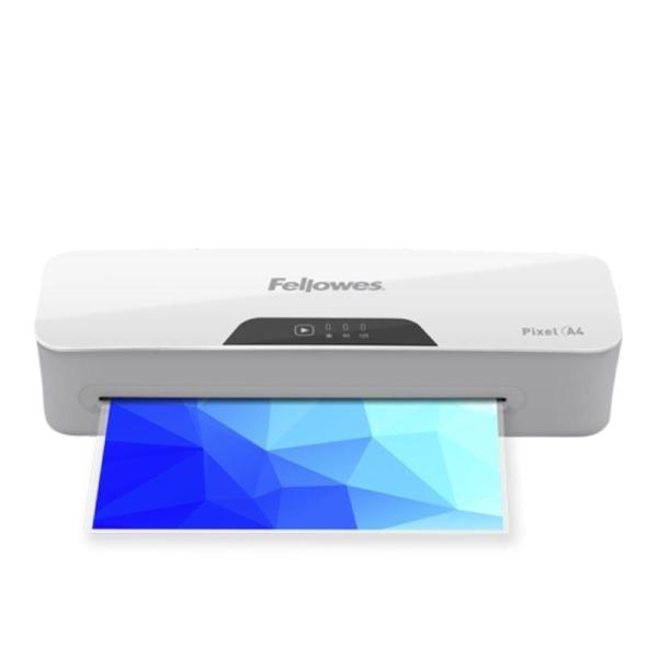 Plastificadora Fellowes Pixel A4/ hasta A4 y 125 Micras/ Blanca y Gris