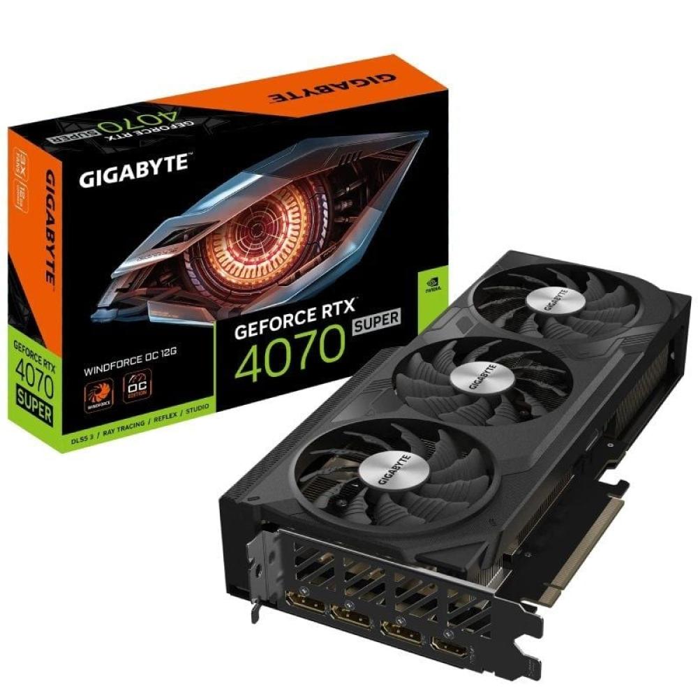 Tarjeta Gráfica Gigabyte GeForce RTX 4070 SUPER WindForce OC 12G/ 12GB GDDR6X