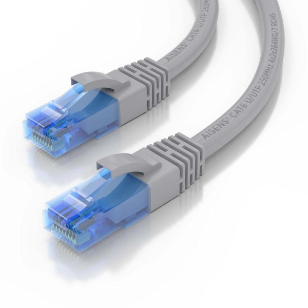 Cable de Red RJ45 AWG26 CCA UTP Aisens A135-0781 Cat.6/ 7.5m/ Gris