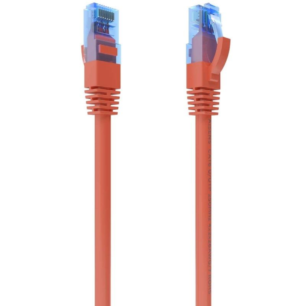 Cable de Red RJ45 AWG26 CCA UTP Aisens A135-0787 Cat.6/ 50cm/ Rojo