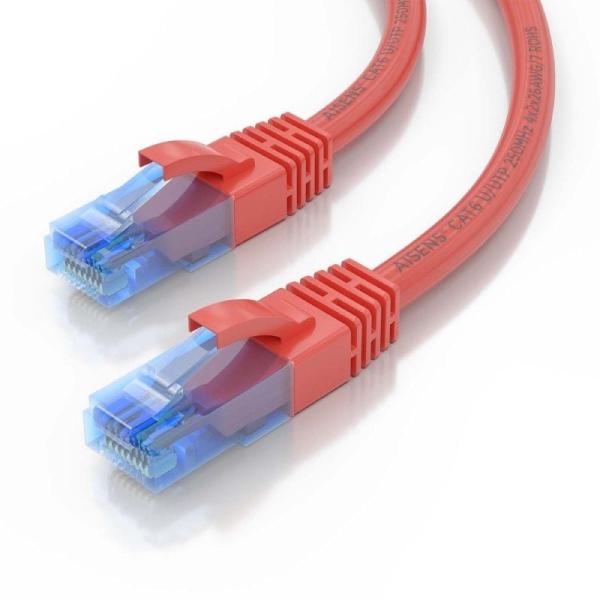 Cable de Red RJ45 AWG26 CCA UTP Aisens A135-0788 Cat.6/ 75cm/ Rojo