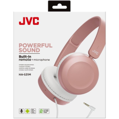Auriculares JVC HA-S31M/ con Micrófono/ Jack 3.5/ Rosa