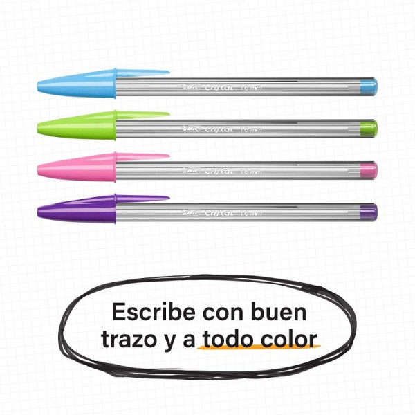 Bolígrafos de Tinta de Aceite Bic Cristal Fun 895793/ 20 unidades/ Colores Surtidos - Imagen 5