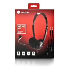 Auriculares NGS MS103 MAX/ con Micrófono/ Jack 3.5/ Negros