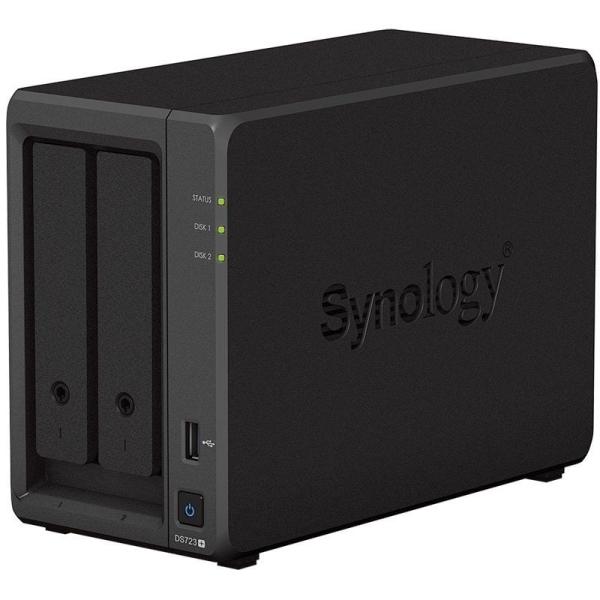 NAS Synology Diskstation DS723+/ 2 Bahías 3.5'- 2.5'/ 2GB DDR4/ Formato Torre