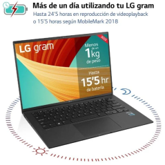 Portátil LG Gram 14Z90S-G.AD78B Intel Core Ultra 7-155H/ 32GB/ 1TB SSD/ 14'/ Win11