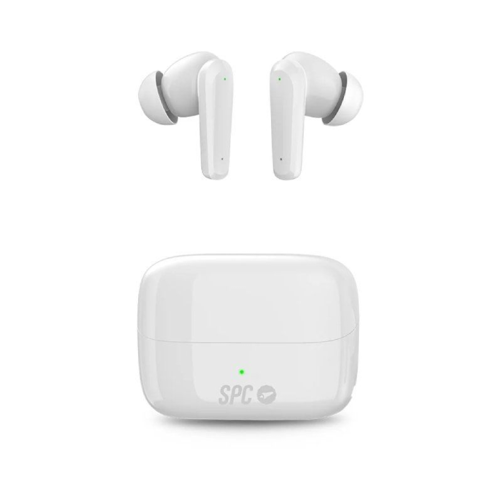 Auriculares Bluetooth SPC Ether 2 Pro con estuche de carga/ Autonomía 6.5h/ Blancos