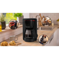 Cafetera de Goteo Bosch MyMoment/ 15 Tazas/ Negra