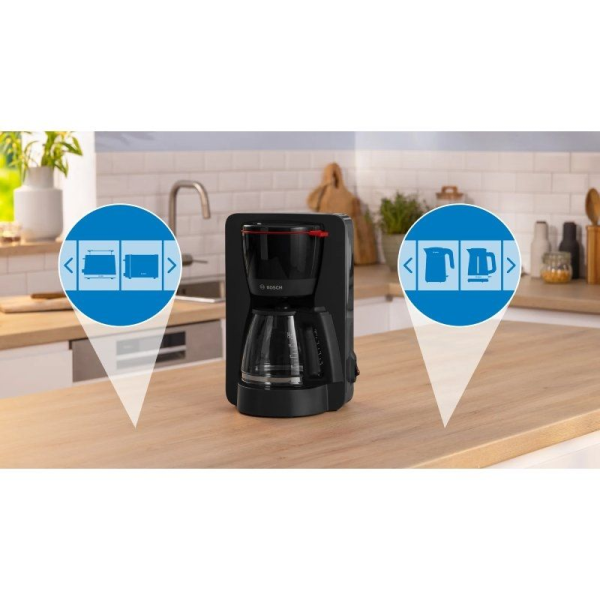 Cafetera de Goteo Bosch MyMoment/ 15 Tazas/ Negra