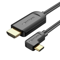 Cable Conversor HDMI 1.4 4K Vention CGVBG/ USB Tipo-C Macho - HDMI Macho/ 1.5m/ Negro