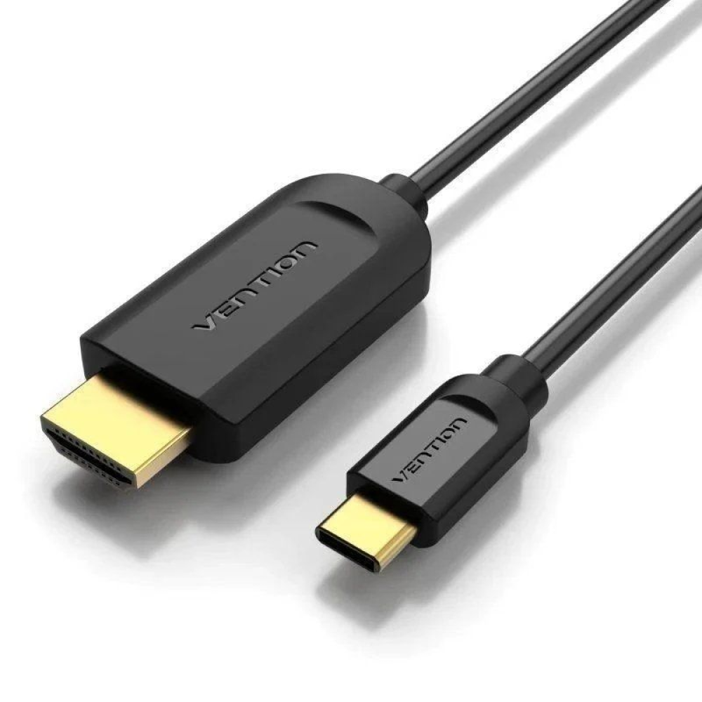 Cable Conversor HDMI 1.4 4K Vention CGUBI/ USB Tipo-C Macho - HDMI Macho/ 3m/ Negro