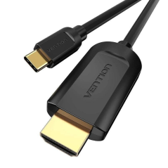 Cable Conversor HDMI 1.4 4K Vention CGUBI/ USB Tipo-C Macho - HDMI Macho/ 3m/ Negro