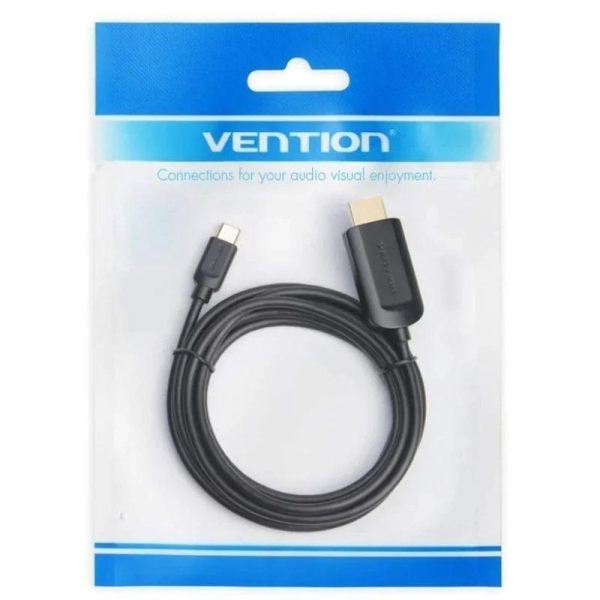 Cable Conversor HDMI 1.4 4K Vention CGUBI/ USB Tipo-C Macho - HDMI Macho/ 3m/ Negro