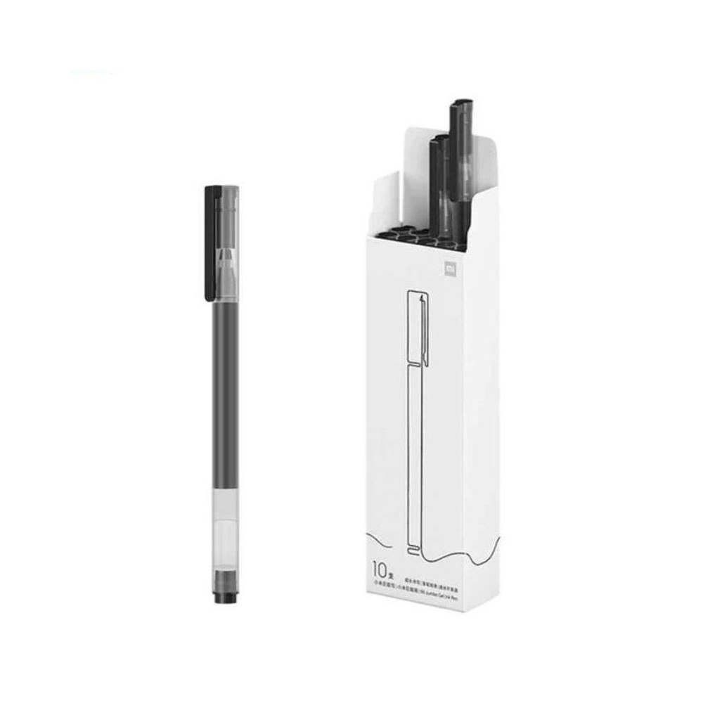 Bolígrafos de Tinta de Gel Xiaomi Mi High-Capacity Gel Pen/ 10 unidades/ Negros - Imagen 1