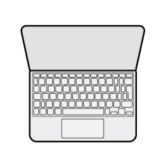 Magic Keyboard para iPad Pro 11' M4/ Español/ Blanco