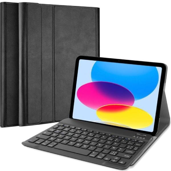 Funda con Teclado Just In Case 8327857 Bluetooth para Tablet para iPad 10ª Generación de 10.9'/ Negra