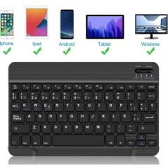 Funda con Teclado Just In Case 8327932 Bluetooth para Tablet iPad Pro 12.9' 2022-2021/ Negra