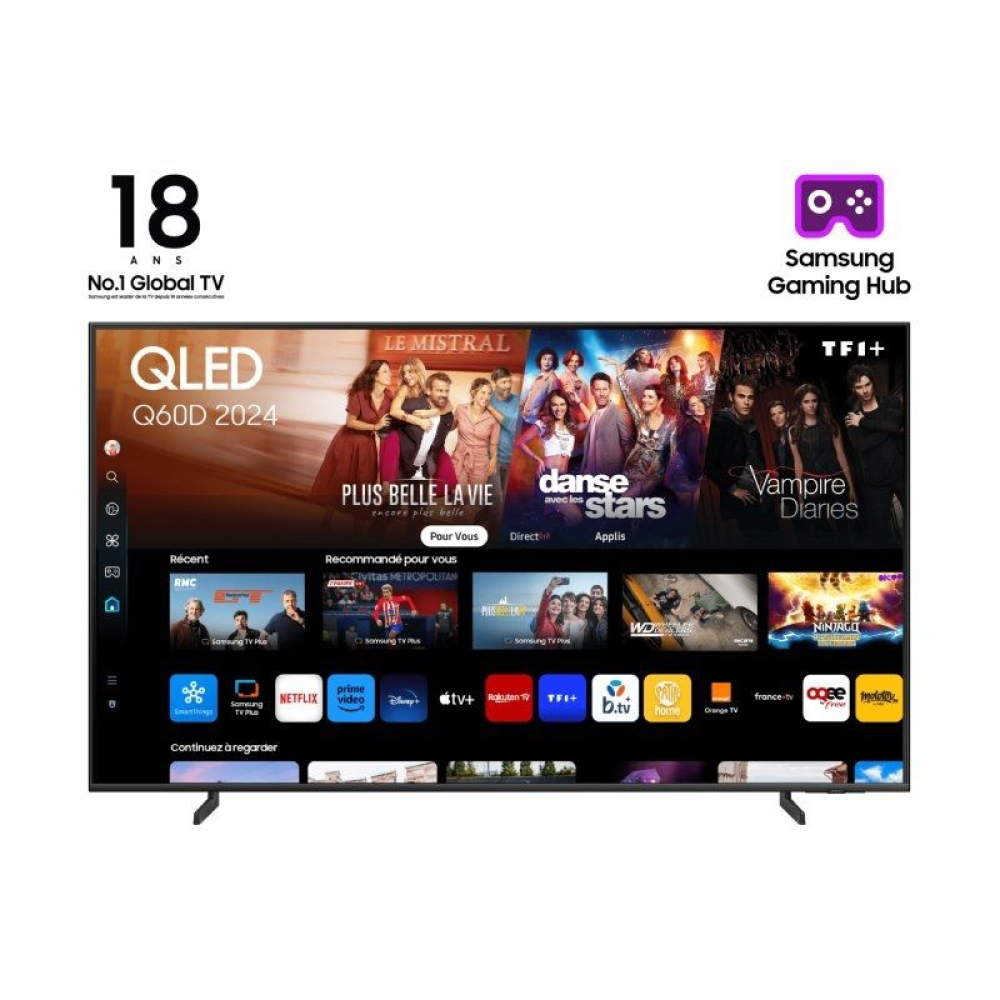 Televisor Samsung QLED Q60D TQ50Q60DAU 50'/ Ultra HD 4K/ Smart TV/ WiFi