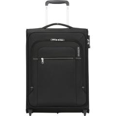 Maleta de Cabina American Tourister Crosstrack Upright 55cm/ 55x40x20cm/ 2 Ruedas/ Negro y Gris