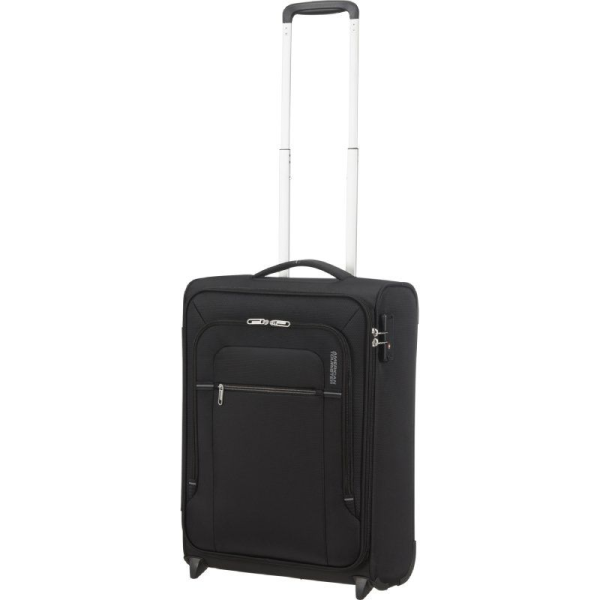 Maleta de Cabina American Tourister Crosstrack Upright 55cm/ 55x40x20cm/ 2 Ruedas/ Negro y Gris