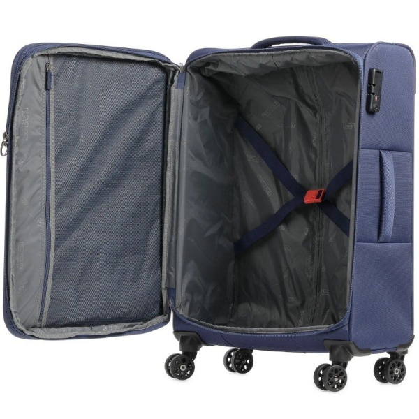 Set de 3 Maletas de Cabina American Tourister Sea Seeker Hyperspeed/ 46cm - 43cm - 40cm/ 4 Ruedas/ Marino Combate