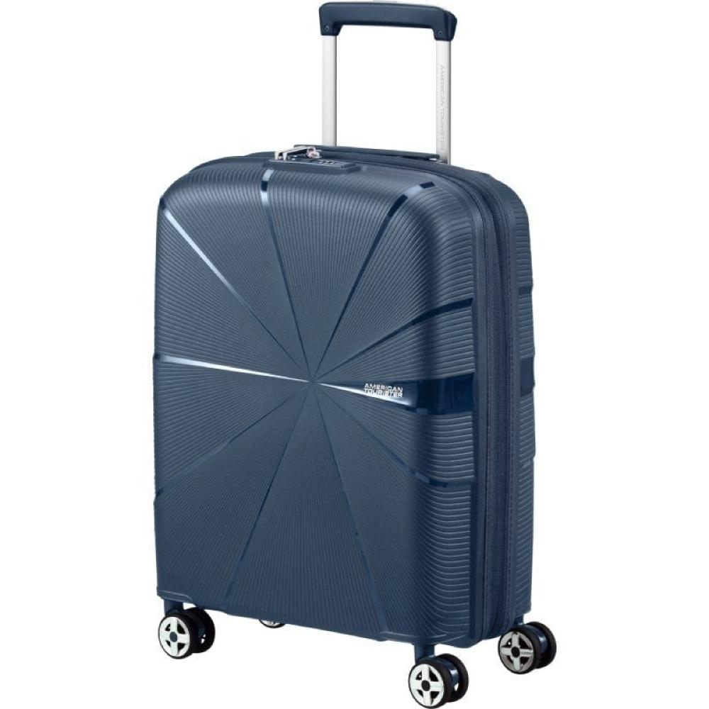 Maleta de Cabina American Tourister Starvibe Spinner 55cm/ 55x40x20cm/ 4 Ruedas/ Azul Marino