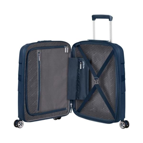 Maleta de Cabina American Tourister Starvibe Spinner 55cm/ 55x40x20cm/ 4 Ruedas/ Azul Marino