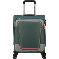 Maleta de Cabina American Tourister Pulsonic Spinner 55cm/ 5x40x23cm/ 4 Ruedas/ Verde Bosque Oscuro