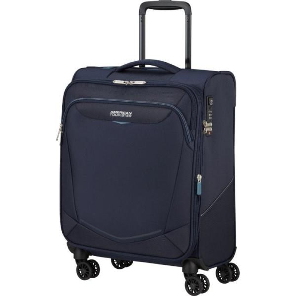 Maleta de Cabina American Tourister SummerRide Spinner 55cm/ 55x40x23cm/ 4 Ruedas/ Azul Marino