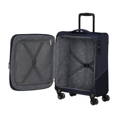 Maleta de Cabina American Tourister SummerRide Spinner 55cm/ 55x40x23cm/ 4 Ruedas/ Azul Marino