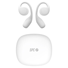 Auriculares Deportivos Bluetooth SPC Ether 2 Sense con estuche de carga/ Autonomía 8h/ Blancos