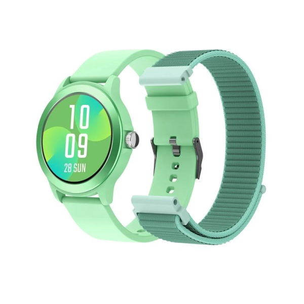 Smartwatch SPC Smartee Duo Vivo 9651R/ Notificaciones/ Frecuencia Cardíaca/ GPS/ Verde Menta/ Incluye Correa Extra