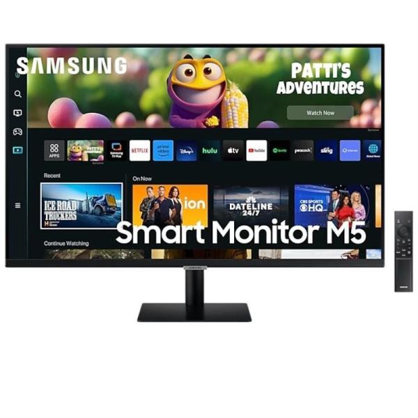 Smart Monitor Samsung M5 S27DM500EU 27'/ Full HD/ Smart TV/ Multimedia/ Negro
