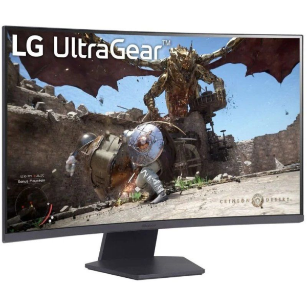 Monitor Gaming Curvo LG UltraGear 27GS60QC-B 27'/ QHD/ 1ms/ 180Hz/ VA/ Negro