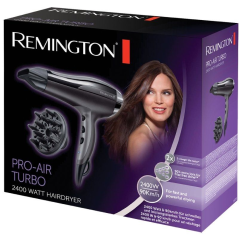 Secador Remington Pro-Air Turbo D5220/ 2400W/ Negro