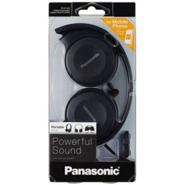 Auriculares Panasonic RP-HF100ME/ con Micrófono/ Jack 3.5/ Negros