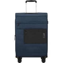 Maleta Mediana Samsonite Vaycay Spinner Expansible 66cm/ 66x43x30cm/ 4 Ruedas/ Azul Marino