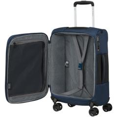 Maleta de Cabina Samsonite Vaycay Spinner Expansible 55cm/ 55x35x25cm/ 4 Ruedas/ Azul Marino